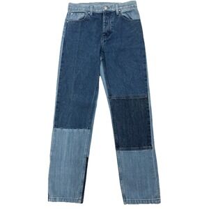 Helmut Lang Women's Patchwork Denim Jeans Size 26 Inseam 29"